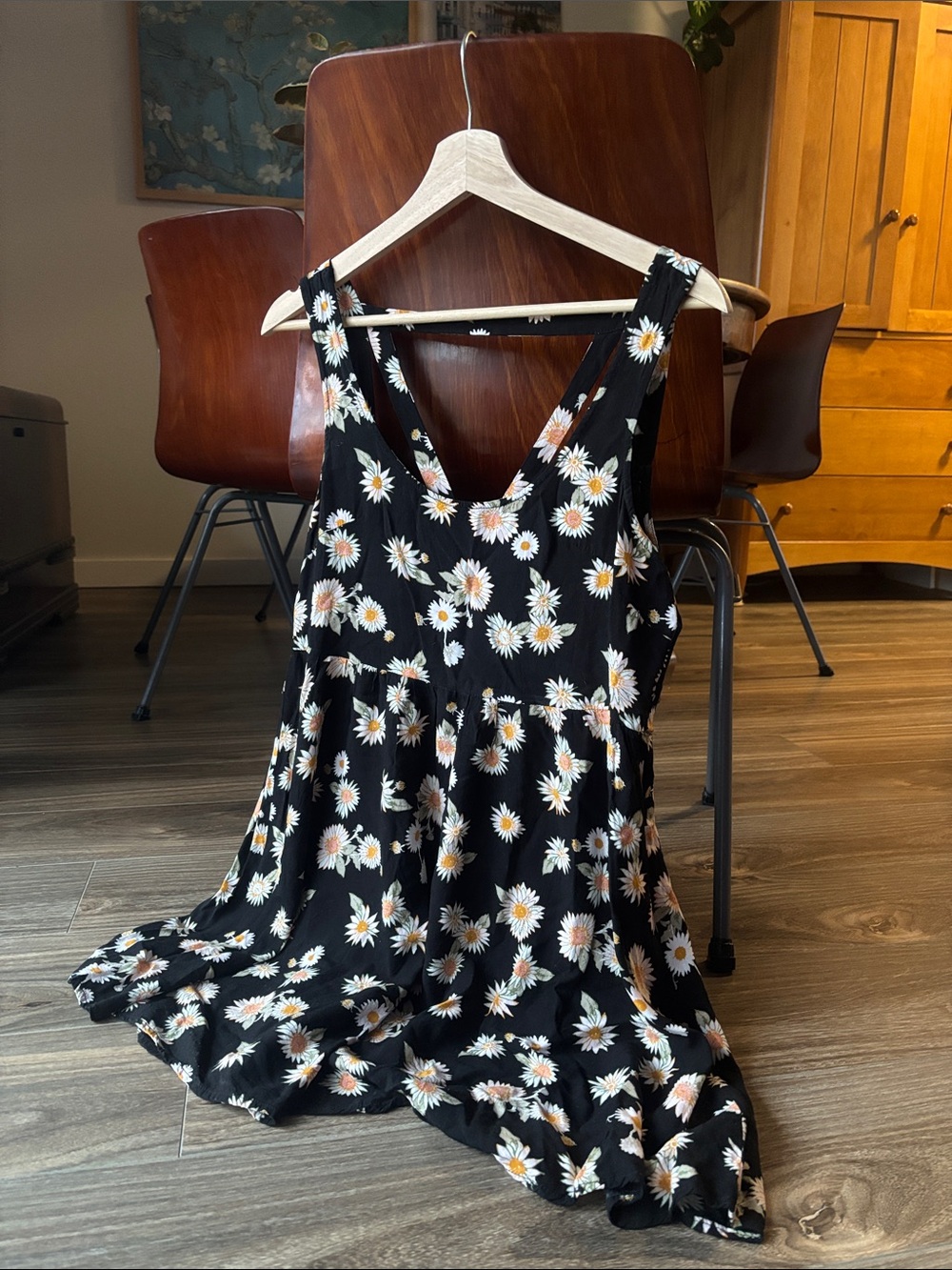 Cotton On Black + Floral Sundress Small
